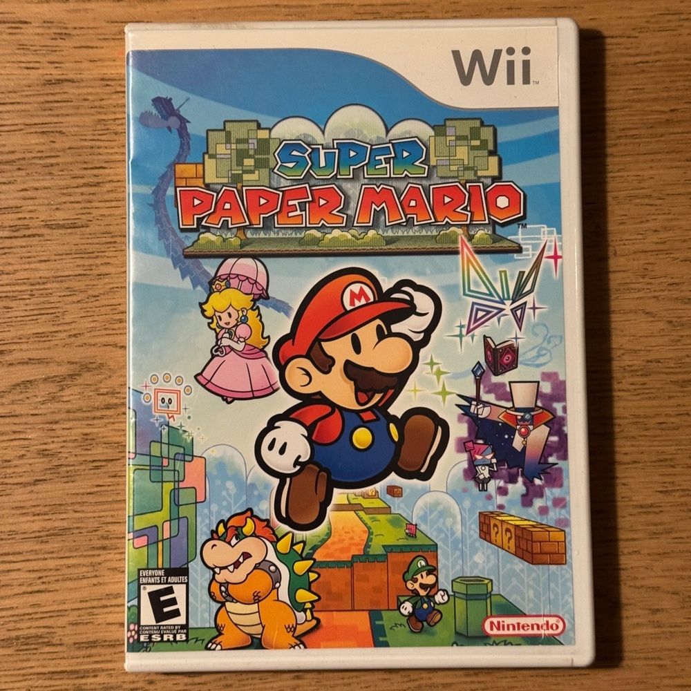 Nintendo Super Paper Mario for Wii Game Disk